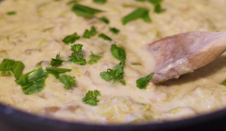 Jak připravit pórkovou polévku s topinambury | recept