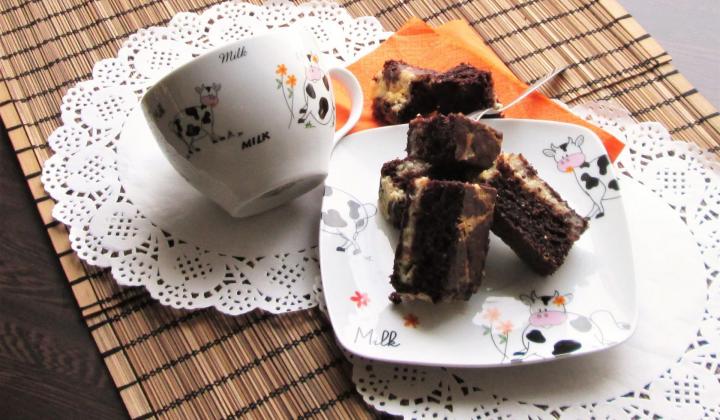 Jak upéct brownies řezy s krémovou nádivkou | recept