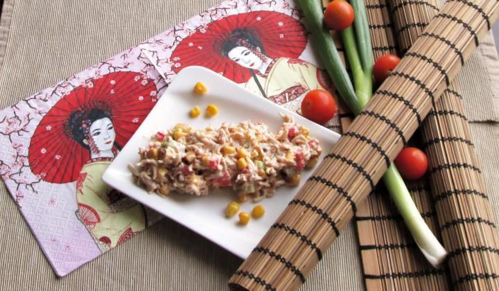 Jak připravit nevšední kuřecí salát z čínských nudlí a kečupové majonézy | recept Jak připravit nevšední kuřecí salát z čínských nudlí a kečupové majonézy | recept