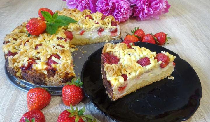 Jak upéct strouhaný ovocný koláč s tvarohem | recept i pro diabetiky Jak upéct strouhaný ovocný koláč s tvarohem | recept i pro diabetiky