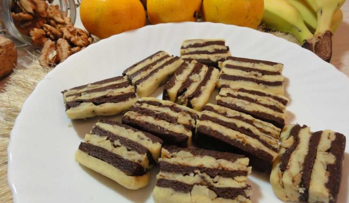 Jak upéct „zebra“ placičky s ořechy | recept Jak upéct „zebra“ placičky s ořechy | recept