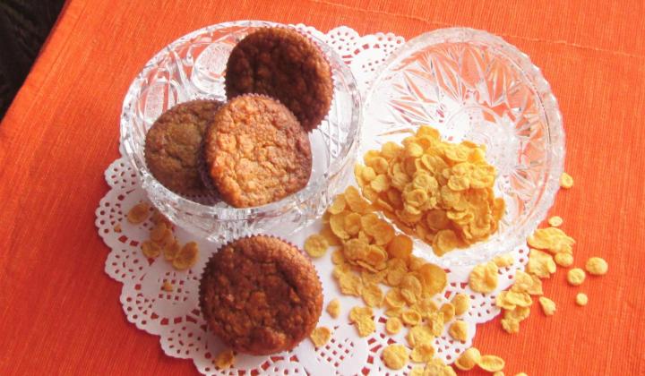 Jak upéct muffiny z kukuřičných lupínků | recept