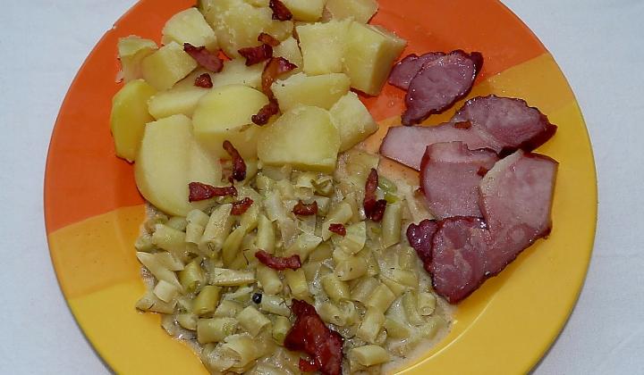 Jak udělat fazolové lusky na slanině | recept