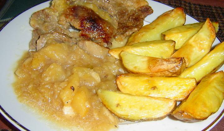 Jak udělat vepřovou krkovici s jablky | recept