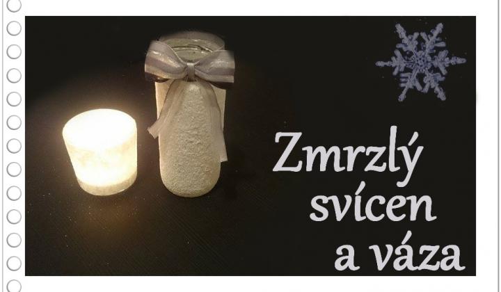 Jak vyrobit zmrzlý zimní svícen a vázu | návod