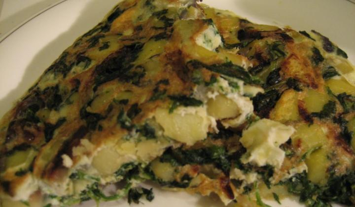 Jak připravit španělskou Tortillu de patata – bramborovou omeletu se špenátem | recept