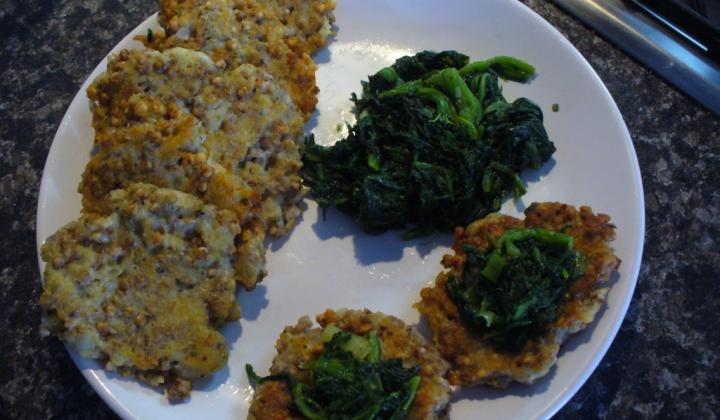 Jak usmažit pohankovo-bramborové placky se špenátem | recept