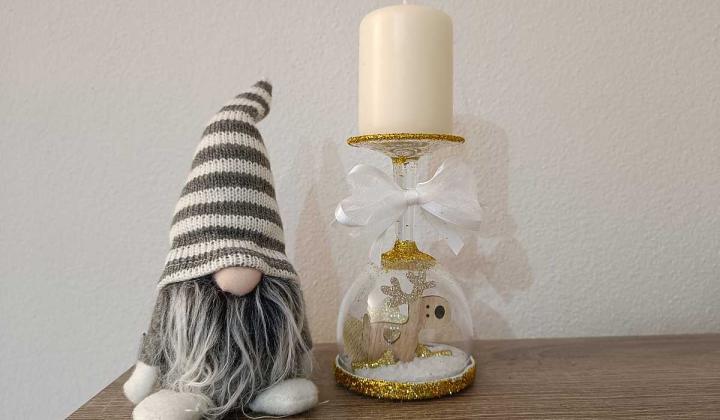 Jak udělat svícen ze sklenky na víno | DIY – udělej si sám Jak udělat svícen ze sklenky na víno | DIY – udělej si sám
