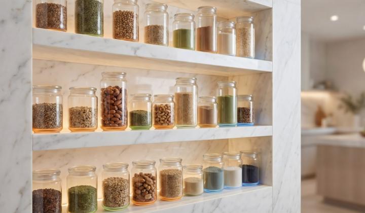 skleněné uzavíratelné nádoby