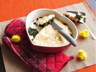 Jak zapéct špenát s vejci pod bešamelovou peřinkou | recept Jak zapéct špenát s vejci pod bešamelovou peřinkou | recept