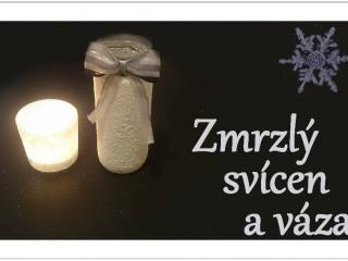 Jak vyrobit zmrzlý zimní svícen a vázu | návod