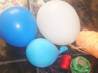 nafukovací balonky k výrobě dekorace