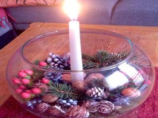 Jak vytvořit vánoční svícen ve sklenici nebo skleněné kouli | návod