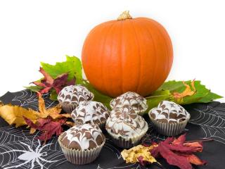 halloweenské muffiny
